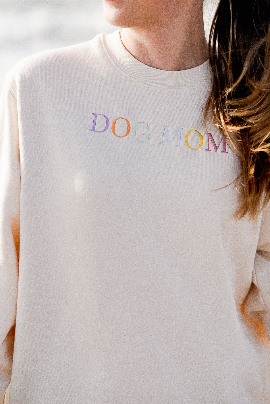 ''DOG MOM'' Sweater