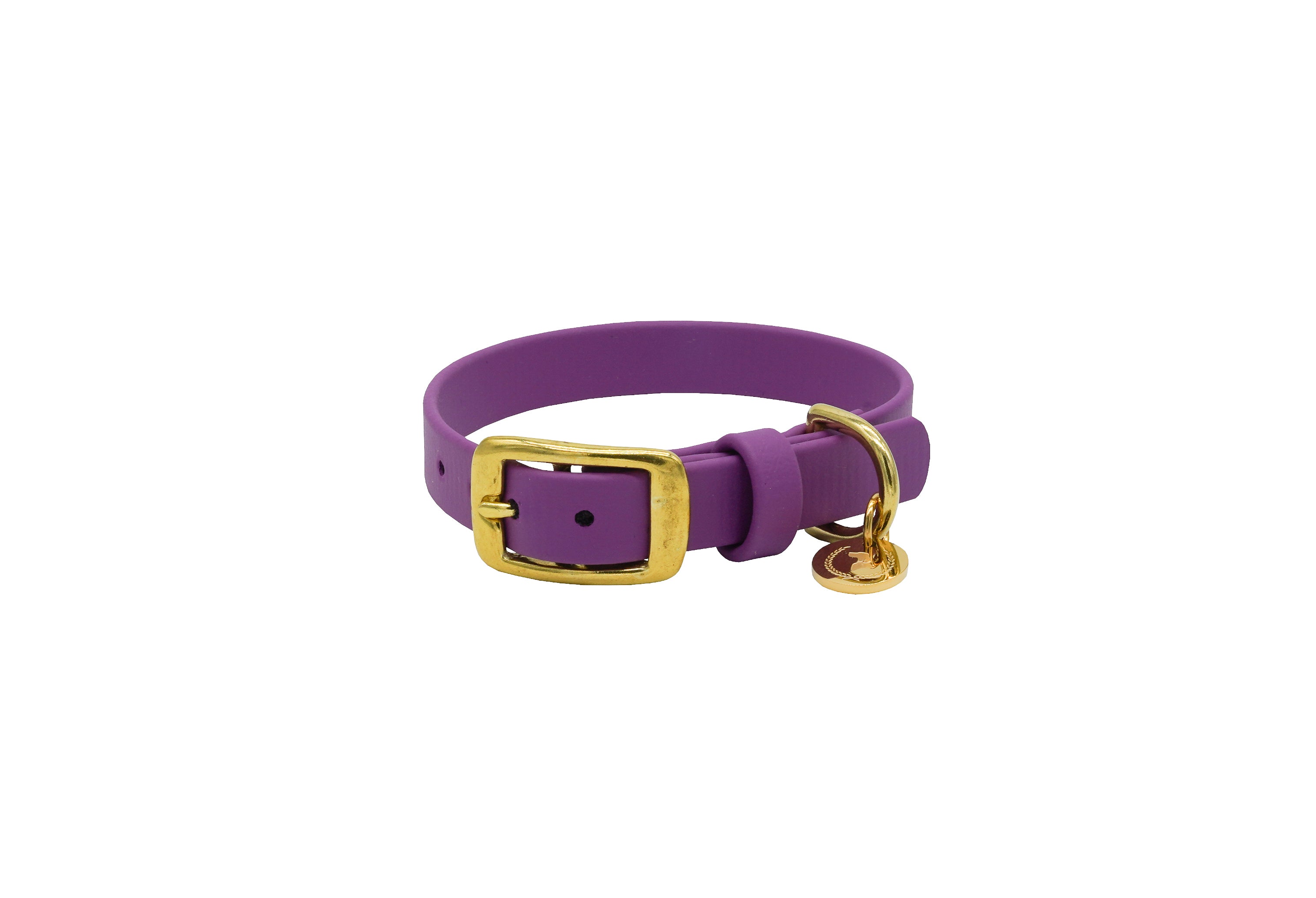 Biothane Halsband Nemi Dunkellila XS