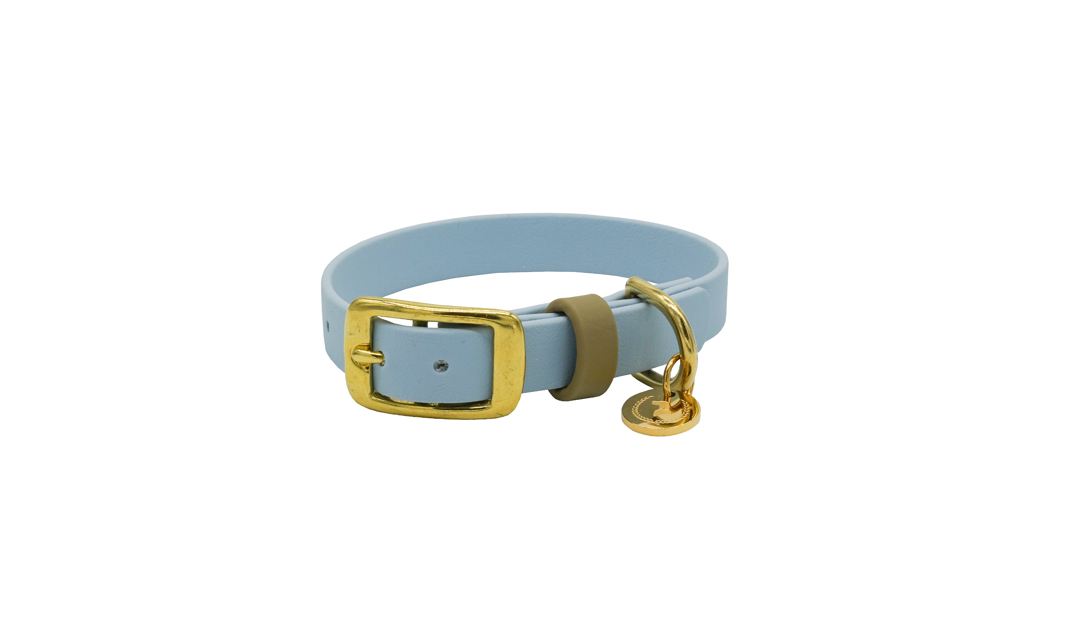 Biothane Halsband Nemi Pastellblau XS