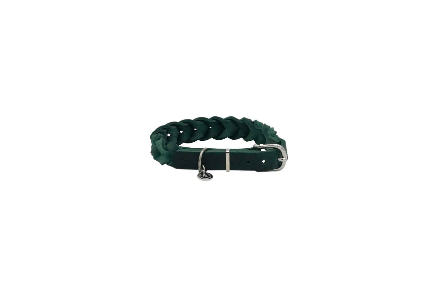 Fettlederhalsband geflochten