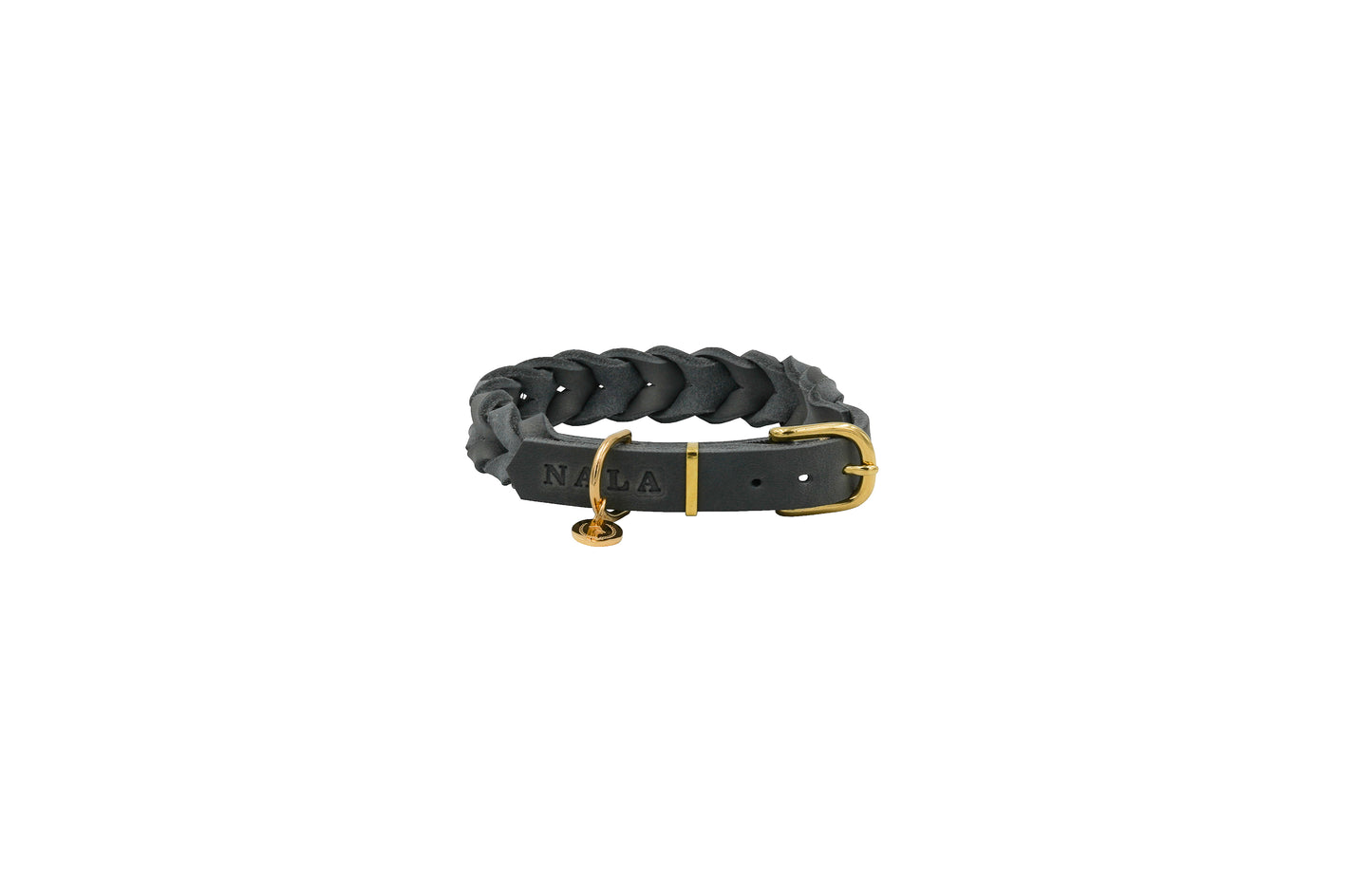 Fettlederhalsband geflochten