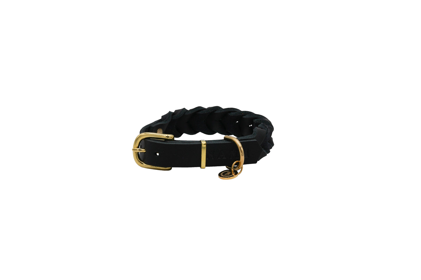 Fettlederhalsband geflochten