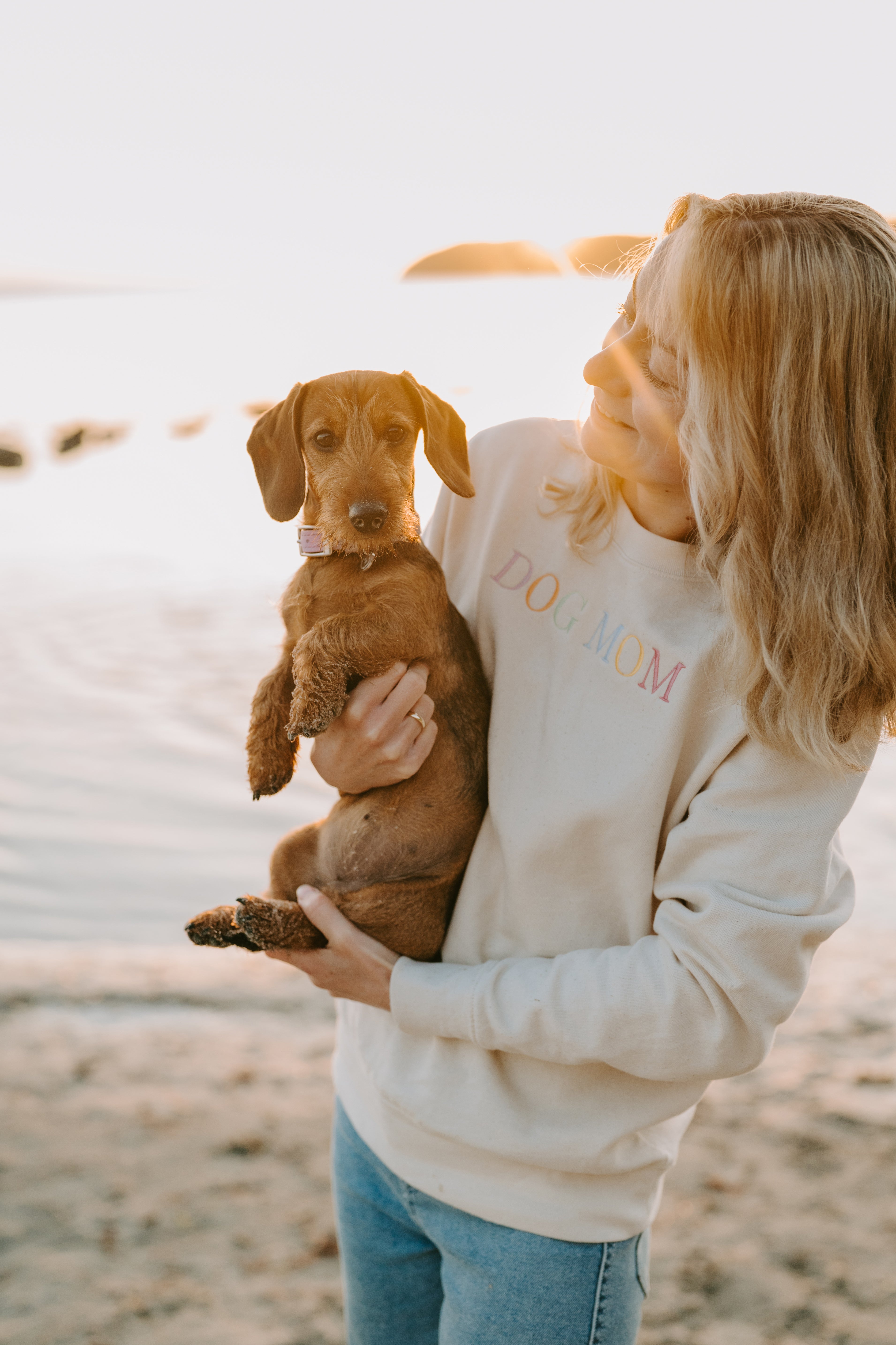 ''DOG MOM'' Sweater