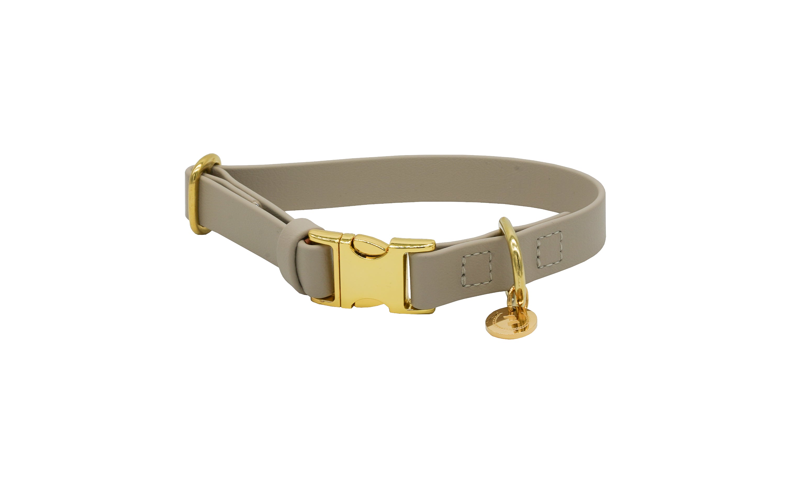 Biothane Halsband Nemi-Klick Taupe S