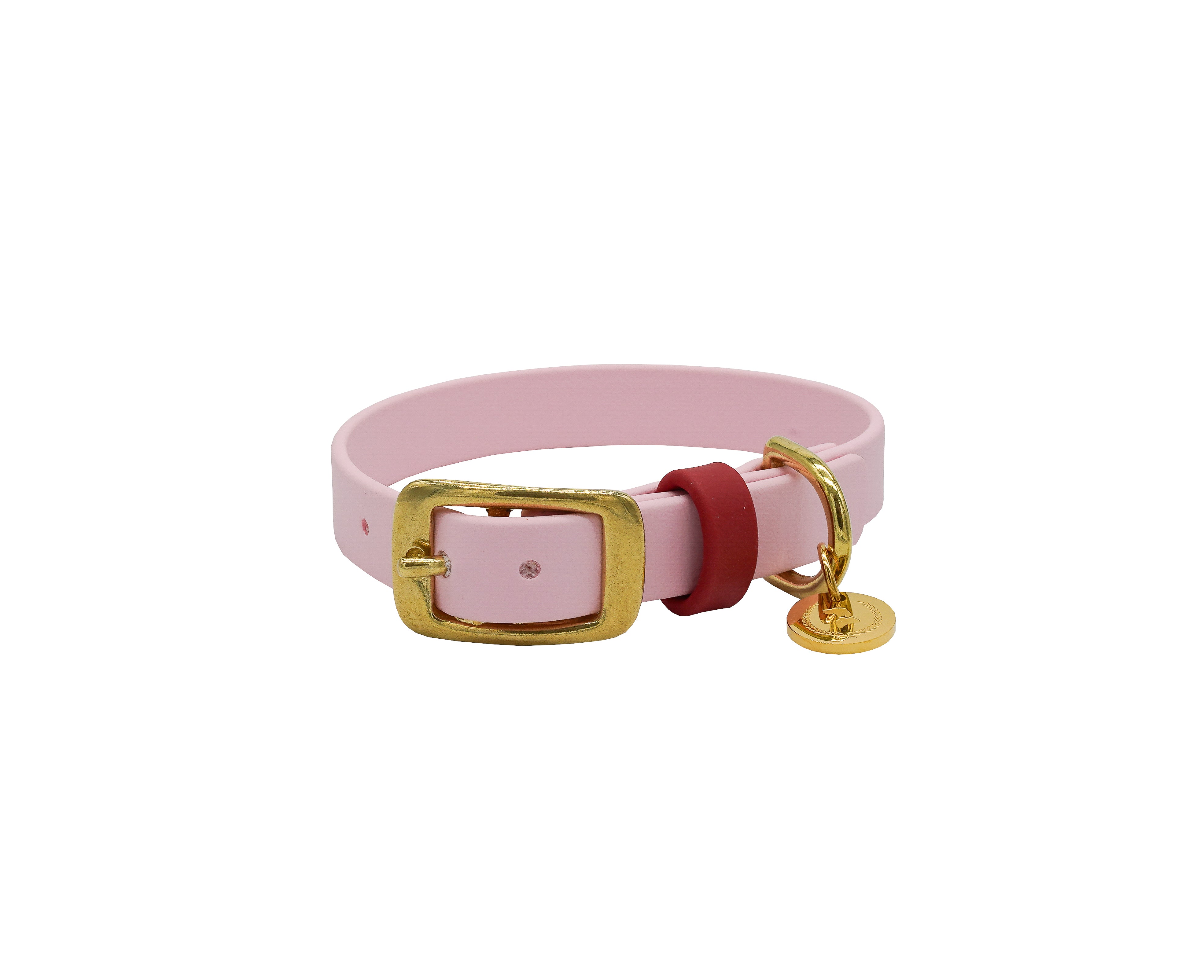 Biothane Halsband Nemi Hellrosa XXS