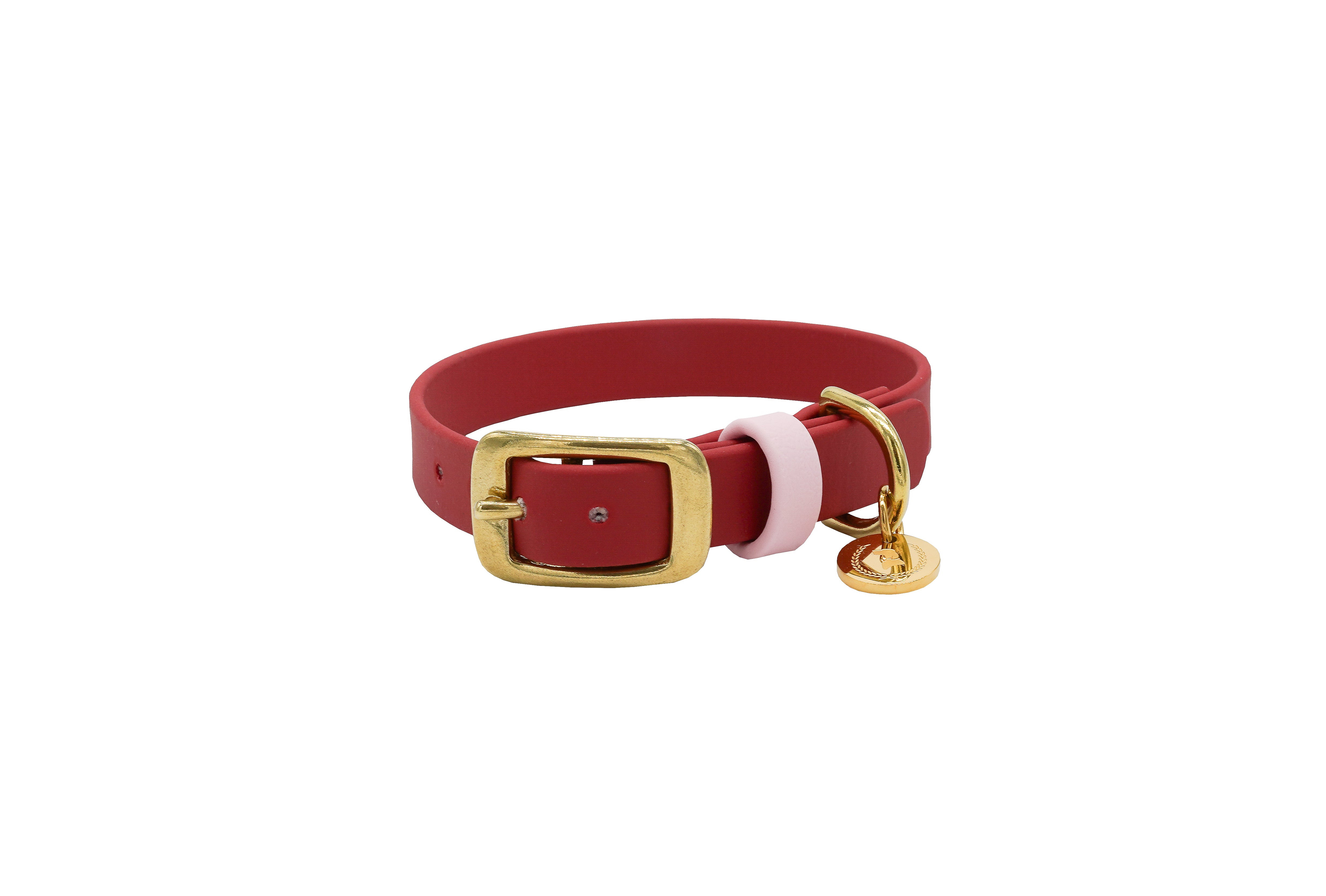 Biothane Halsband Nemi Bordeauxrot XS