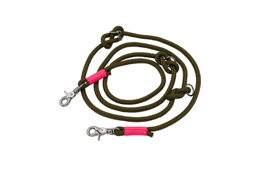 <transcy>Three-way adjustable leash</transcy>